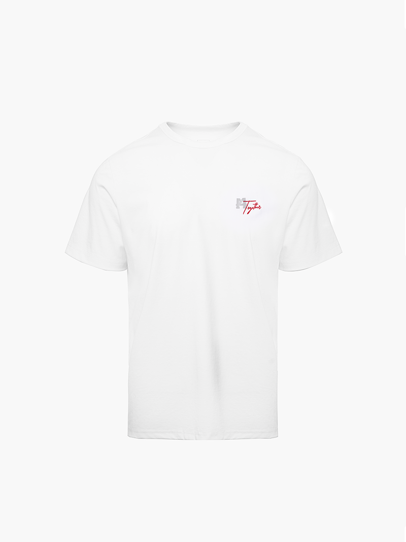 Áo Thun Cổ Tròn In Thêu Chữ M Together Form Regular AT165