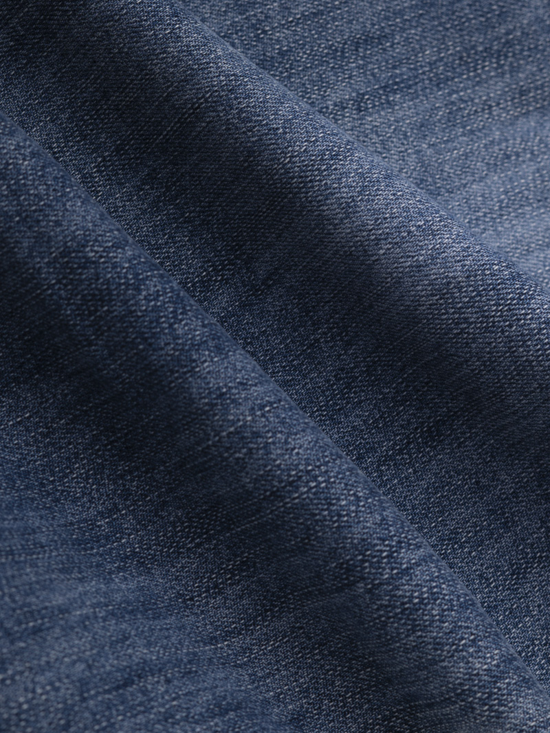 Quần Jean Thêu Chữ M Form Slimfit QJ110 XANH BIỂN ĐẬM