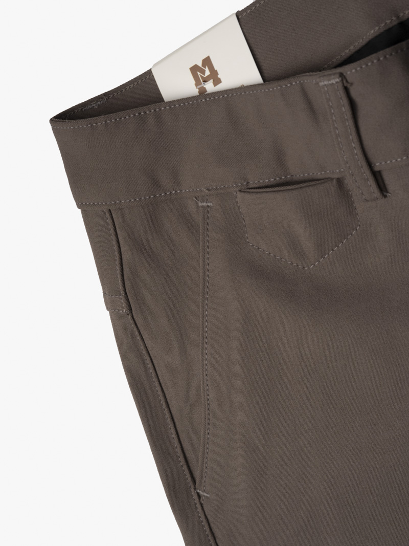 Quần Kaki Slimfit Trơn QK018 Màu Nâu Đậm