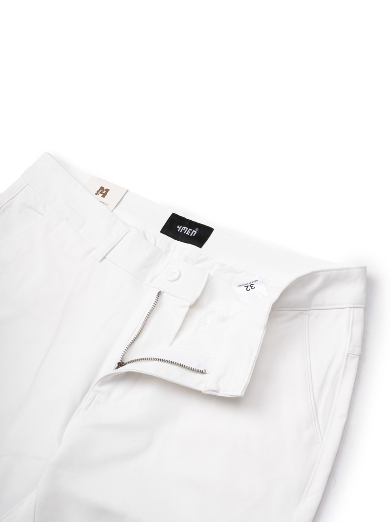 Quần Kaki Slimfit Trơn QK018 Màu Trắng