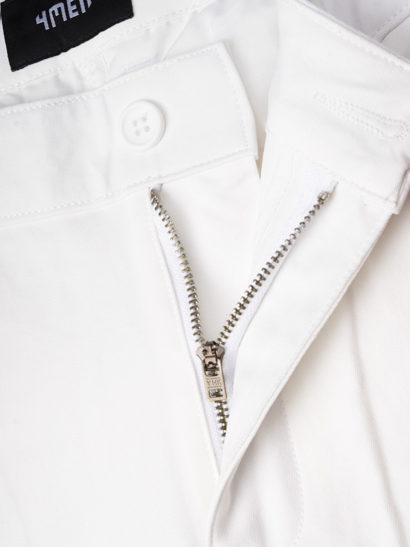 Quần Kaki Slimfit Trơn QK018 Màu Trắng