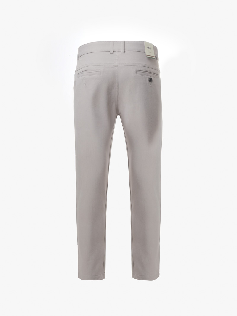 Quần Kaki Slimfit Trơn QK018 Màu Xám Nhạt