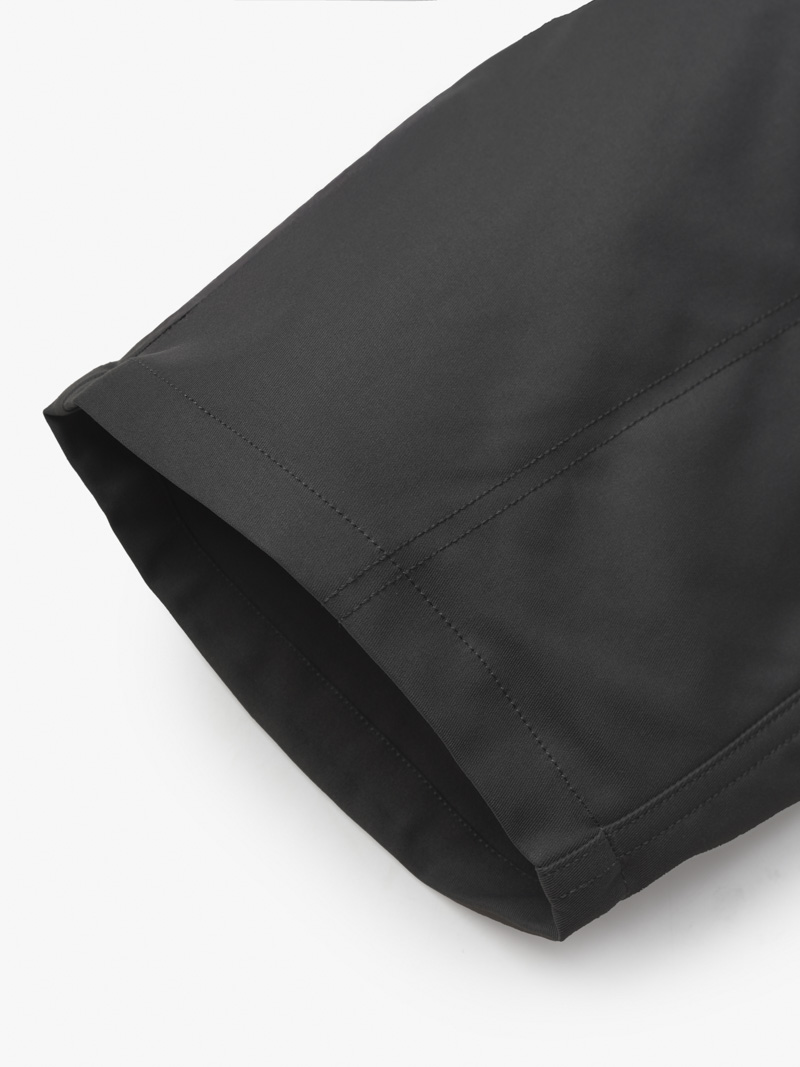 Quần Short Kaki Lưng Thun Xếp Ly Form Regular QS065 Màu Xám Đậm