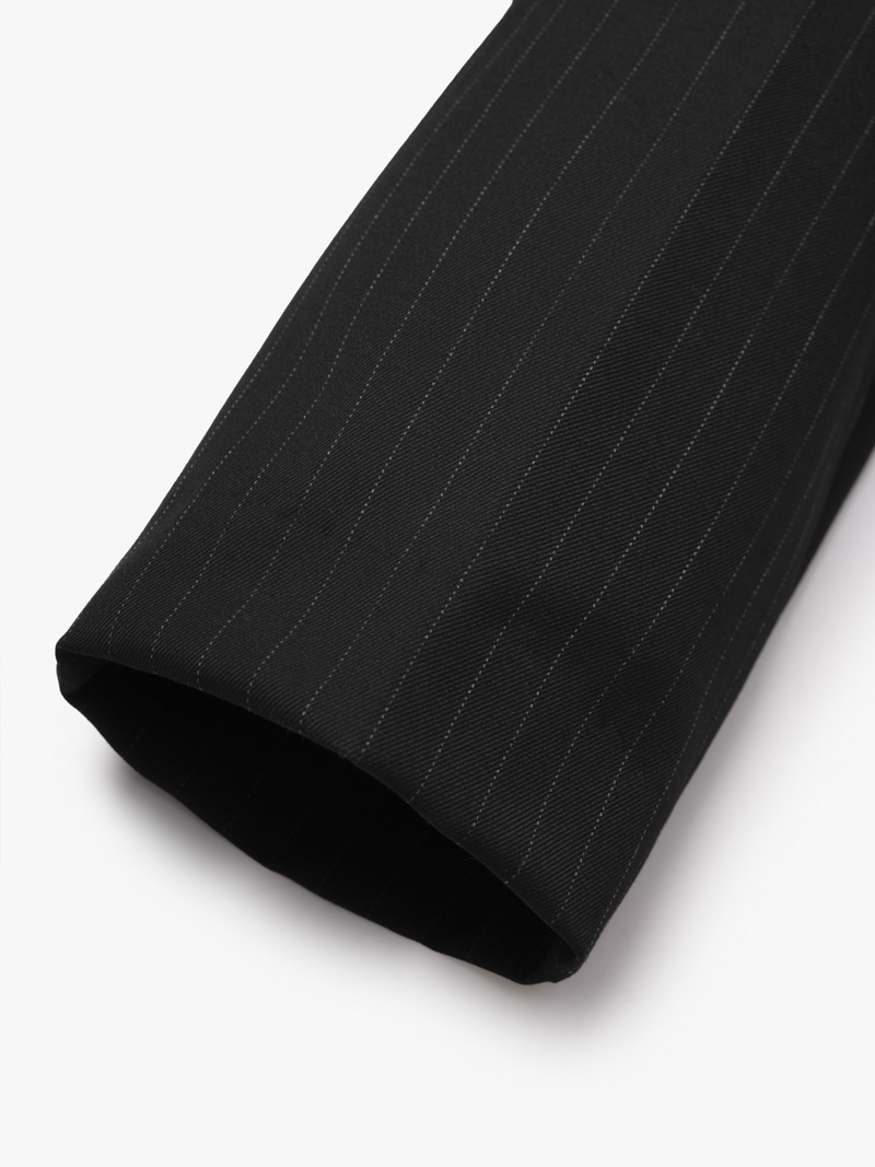 Quần Tây Sọc Túi Nắp Sau Form Slimfit QT061 Màu Đen