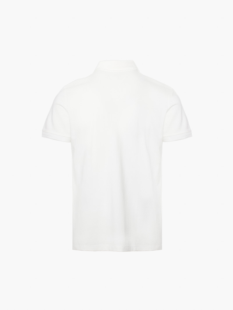 Áo Polo Modal In Logo M Form Slimfit PO157 Màu Trắng