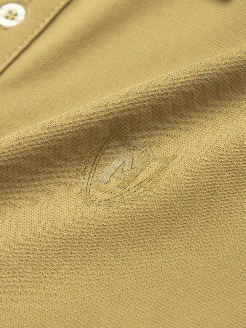 Áo Polo Modal In Logo M Form Slimfit PO157 Màu Be