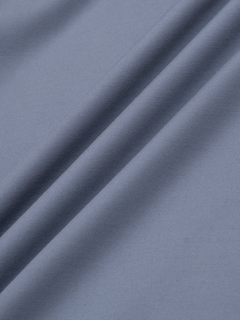 Áo Polo Rayon Bo Sọc Form Slimfit PO161 Màu Xanh Đá