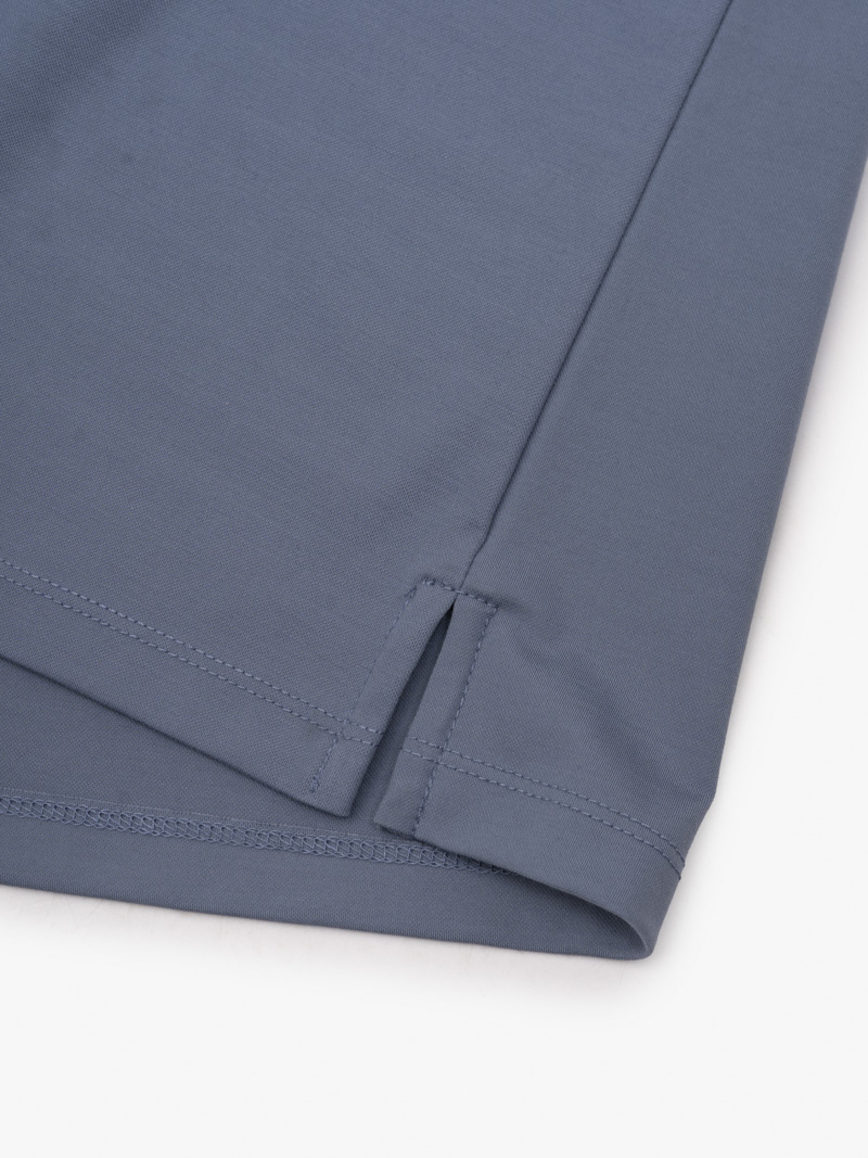 Áo Polo Rayon In Logo Tròn 4M Form Regular PO160 Màu Xanh Đá