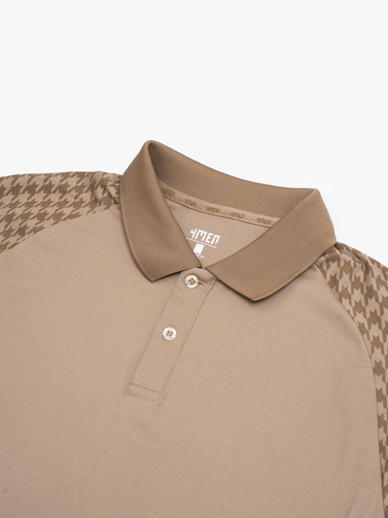 Áo Polo Rayon Nanh Sói Form Slimfit PO162 Màu Be