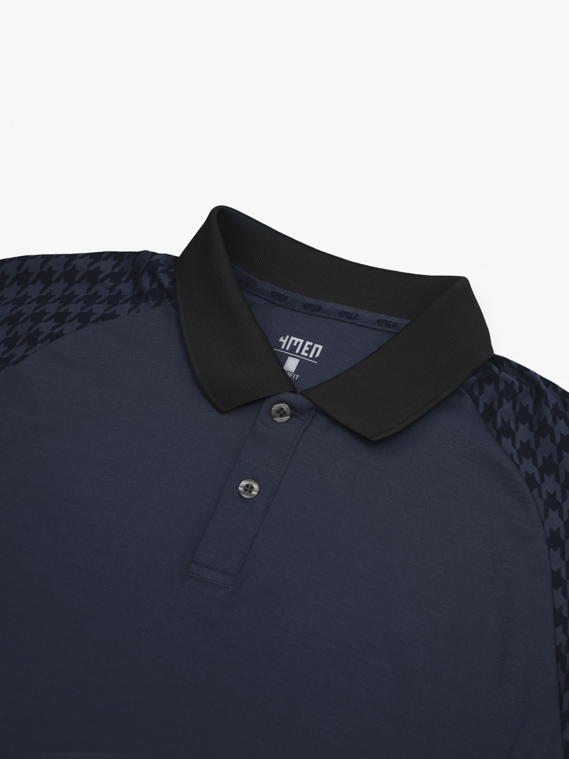 Áo Polo Rayon Nanh Sói Form Slimfit PO162 Màu Xanh Đen