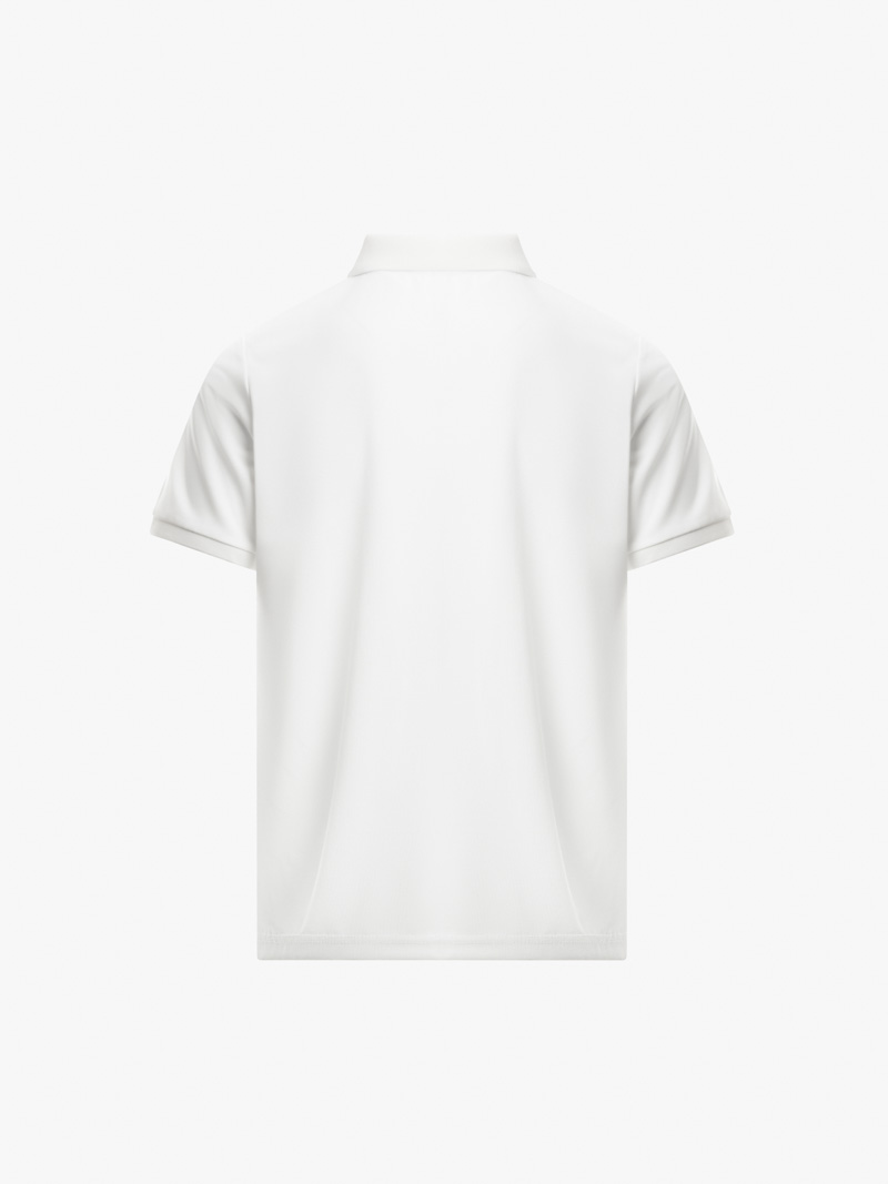 Áo Polo Rayon Phối 2 Sọc Ở Vai Form Regular PO158 Màu Trắng