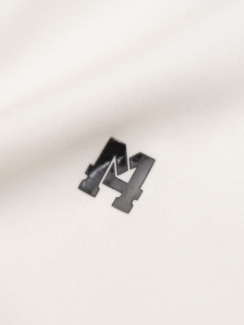 Áo Polo Rayon Rã Phối In Logo M Form Regular PO163 Màu Trắng