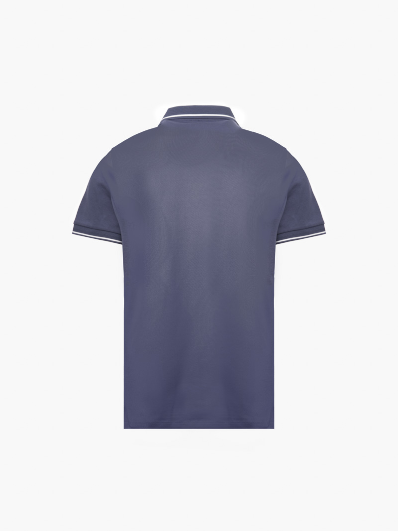 Áo Polo Thêu Bánh Lái 4M Form Slimfit PO156 Màu Xanh Đen