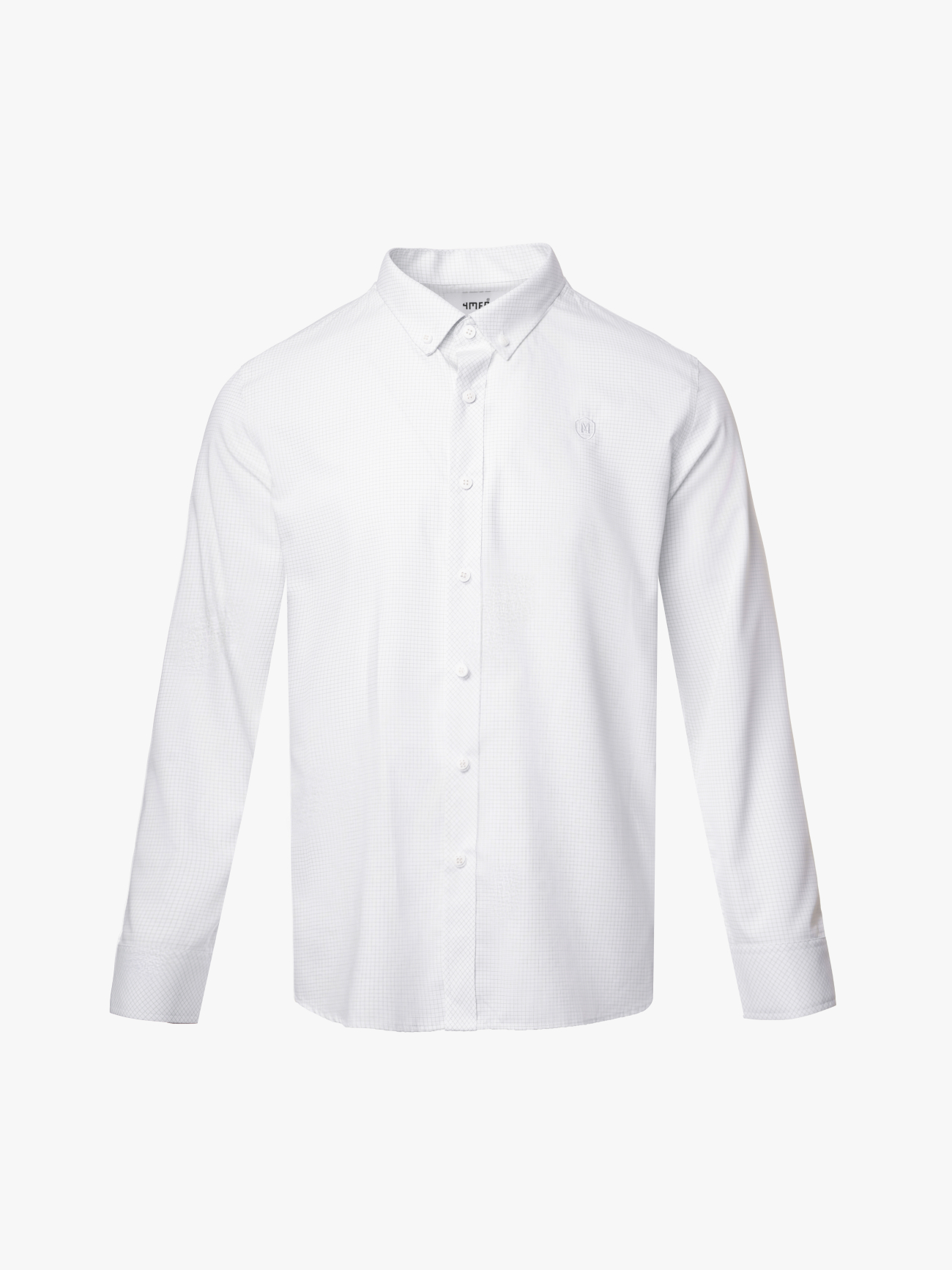 Áo Sơ Mi Caro Hạn Chế Nhăn Wrinkle X Thêu Logo M Ở Ngực Form Slimfit SM175 Caro Đen