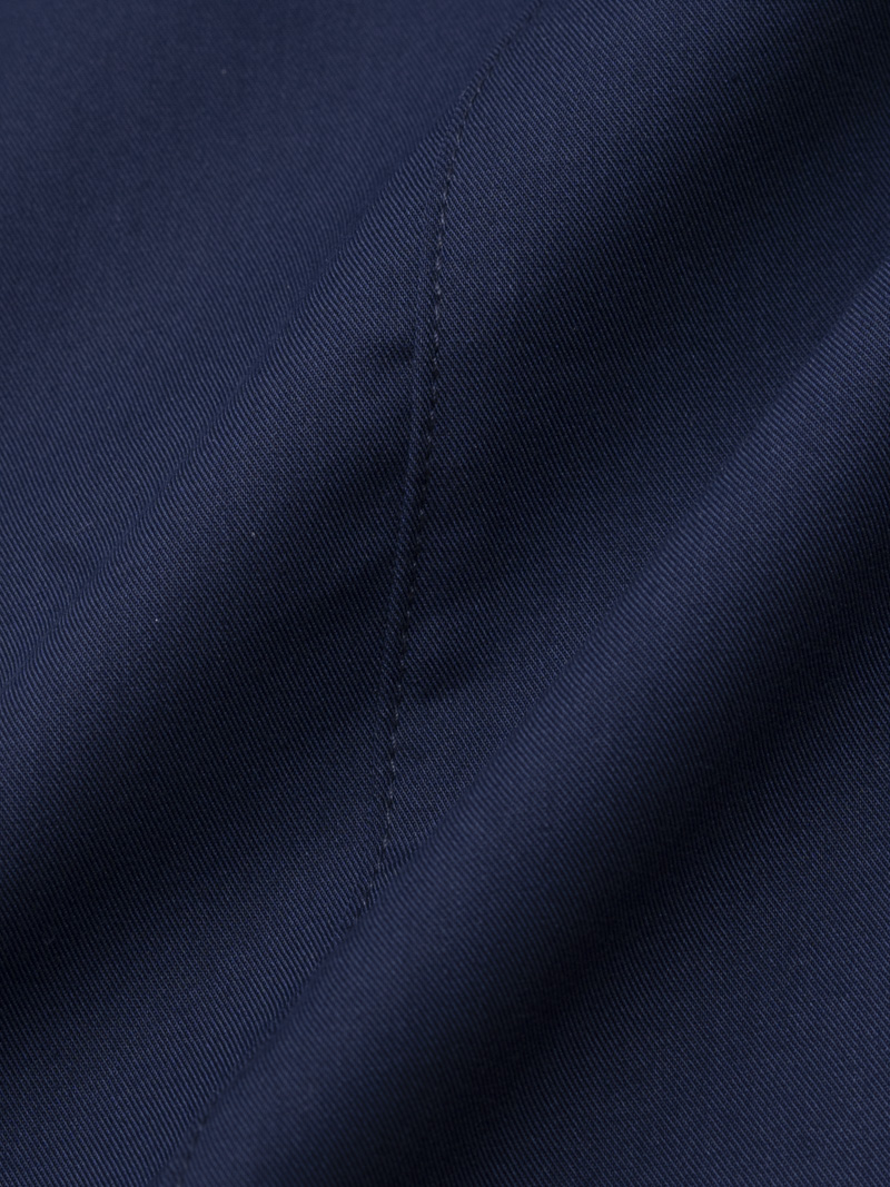 Áo Sơ Mi Diễu Ly Hạn Chế Nhăn Wrinkle X Thêu Peakhour Form Slimfit SM182 Màu Xanh Đen