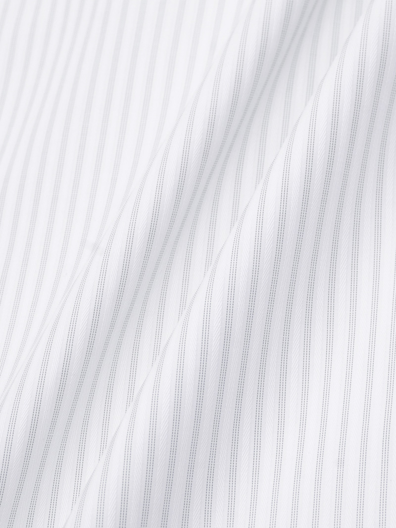 Áo Sơ Mi Sọc Hạn Chế Nhăn Wrinkle X Thêu Chữ M Form Tailored SM177 Sọc Đen