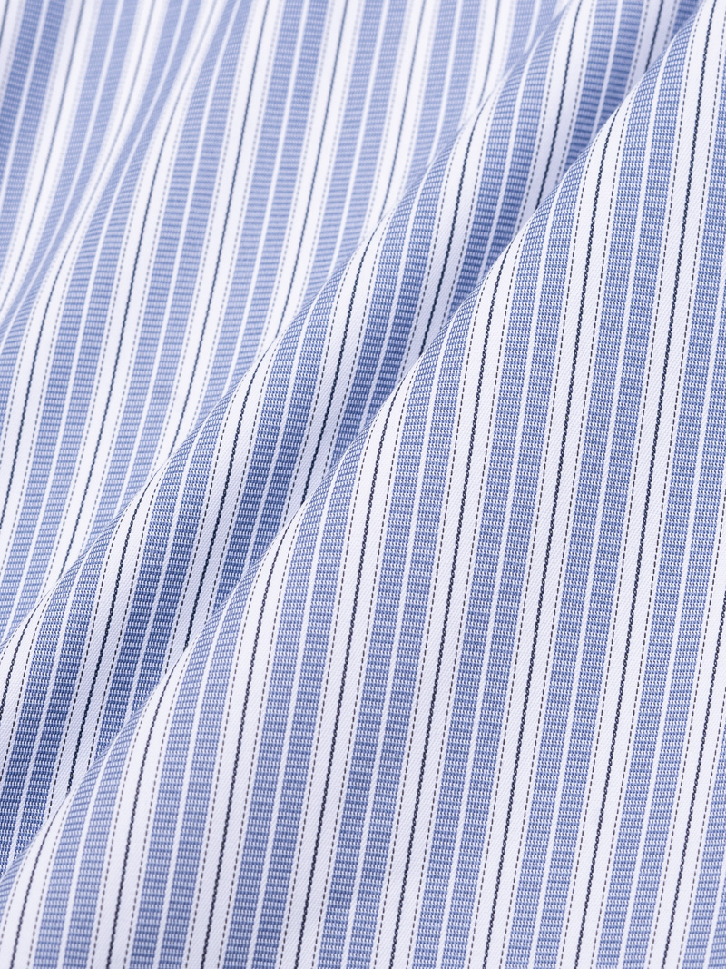 Áo Sơ Mi Sọc Hạn Chế Nhăn Wrinkle X Thêu Chữ Peak Hour Form Slimfit SM176
