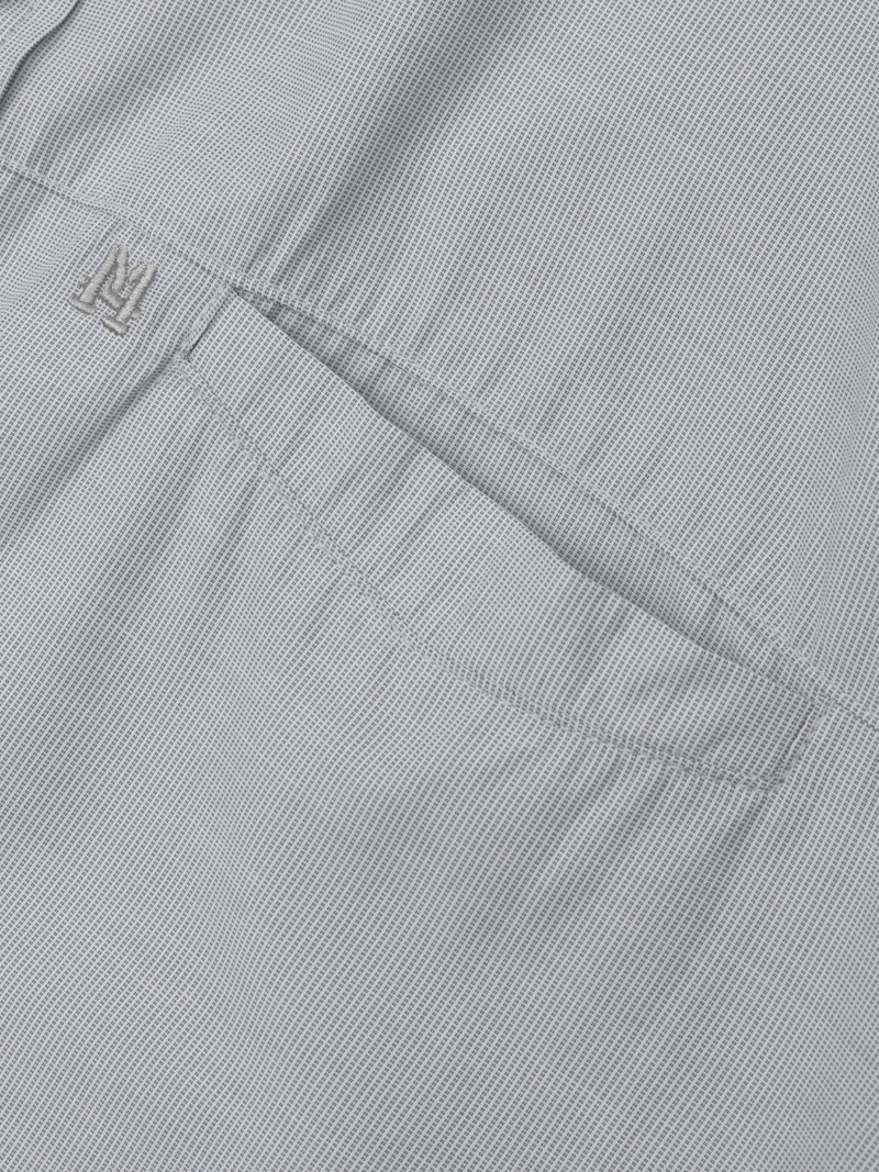 Áo Sơ Mi Sọc Hạn Chế Nhăn Wrinkle X Thêu M Ở Túi Form Slimfit SM174 Sọc Đen