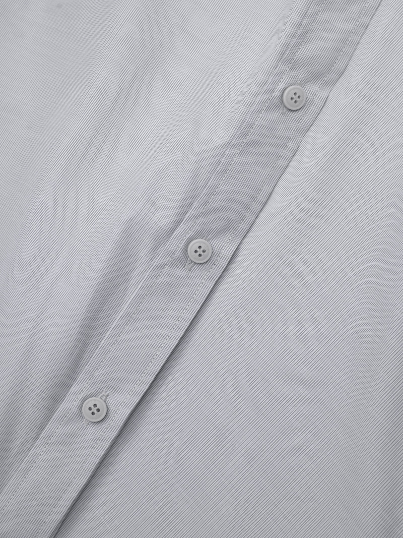 Áo Sơ Mi Sọc Hạn Chế Nhăn Wrinkle X Thêu M Ở Túi Form Slimfit SM174 Sọc Đen