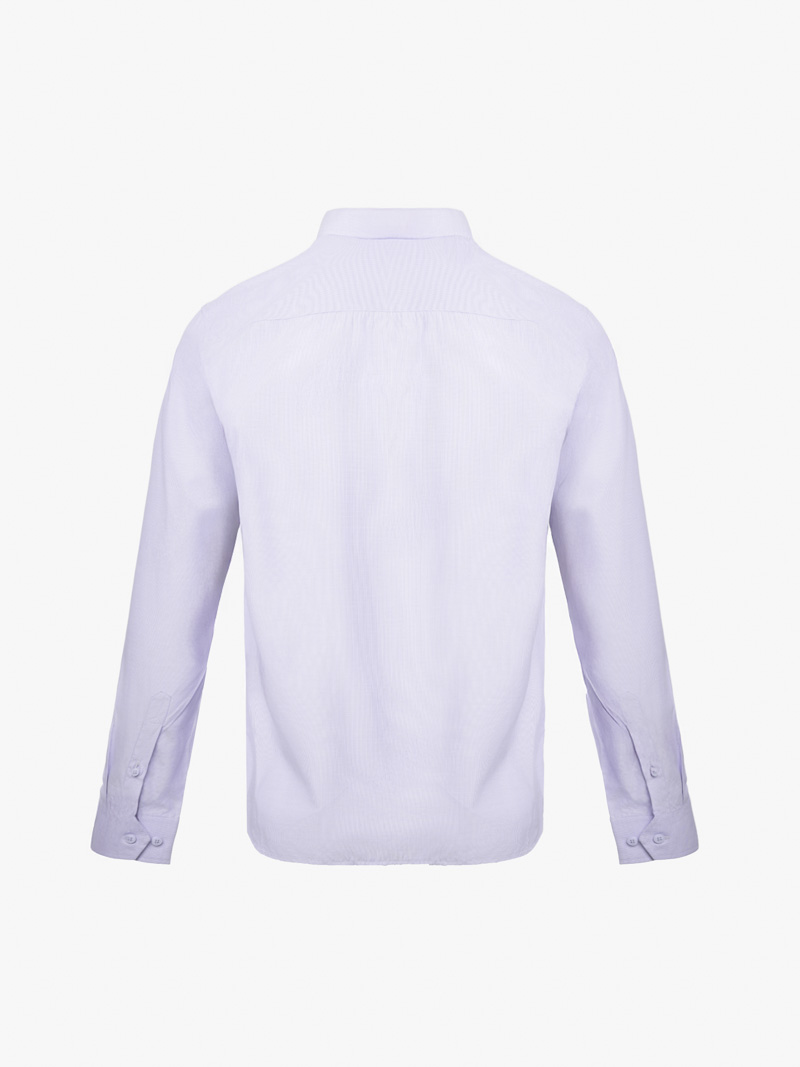 Áo Sơ Mi Sọc Hạn Chế Nhăn Wrinkle X Thêu M Ở Túi Form Slimfit SM174 Sọc Tím