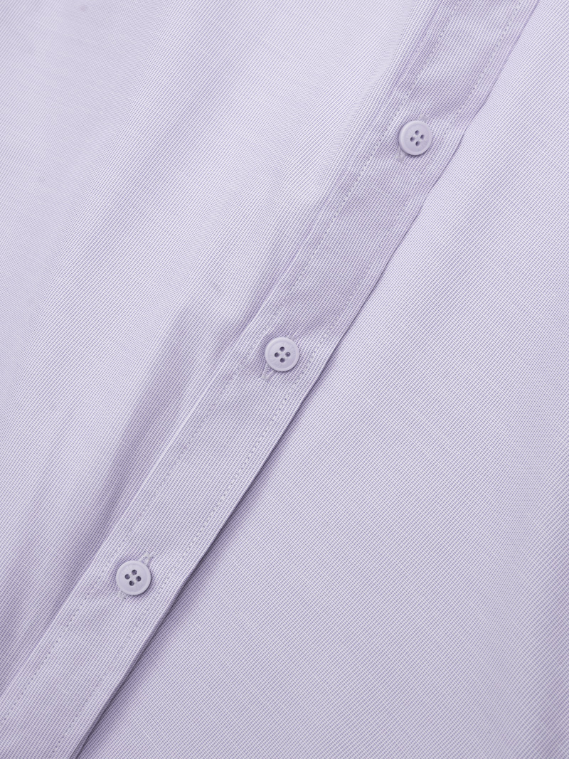 Áo Sơ Mi Sọc Hạn Chế Nhăn Wrinkle X Thêu M Ở Túi Form Slimfit SM174 Sọc Tím