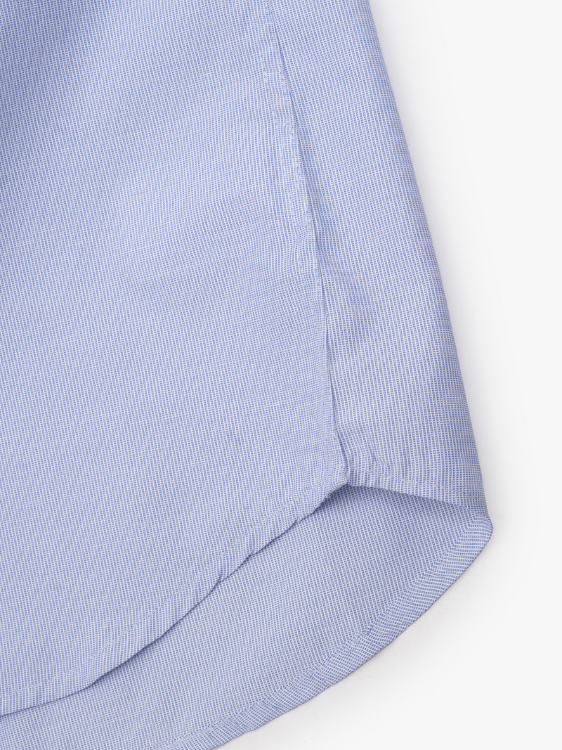 Áo Sơ Mi Sọc Hạn Chế Nhăn Wrinkle X Thêu M Ở Túi Form Slimfit SM174 Sọc Xanh Biển