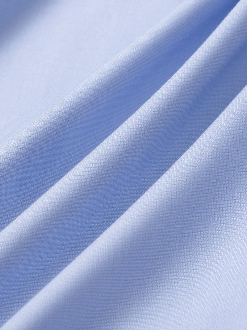 Áo Sơ Mi Trơn Hạn Chế Nhăn Wrinkle X Thêu Peakhour Form Slimfit SM181 Màu Xanh Biển