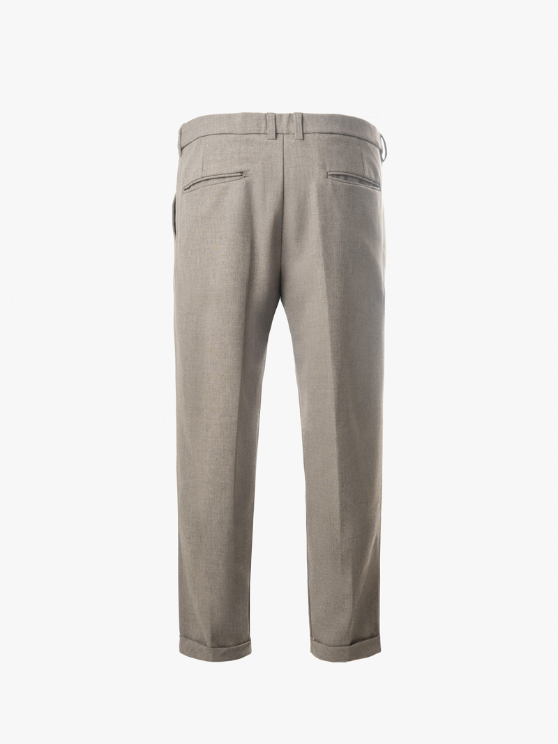 Quần Tây Sidetab 2 Bên Form Regular QT068 Màu Xám