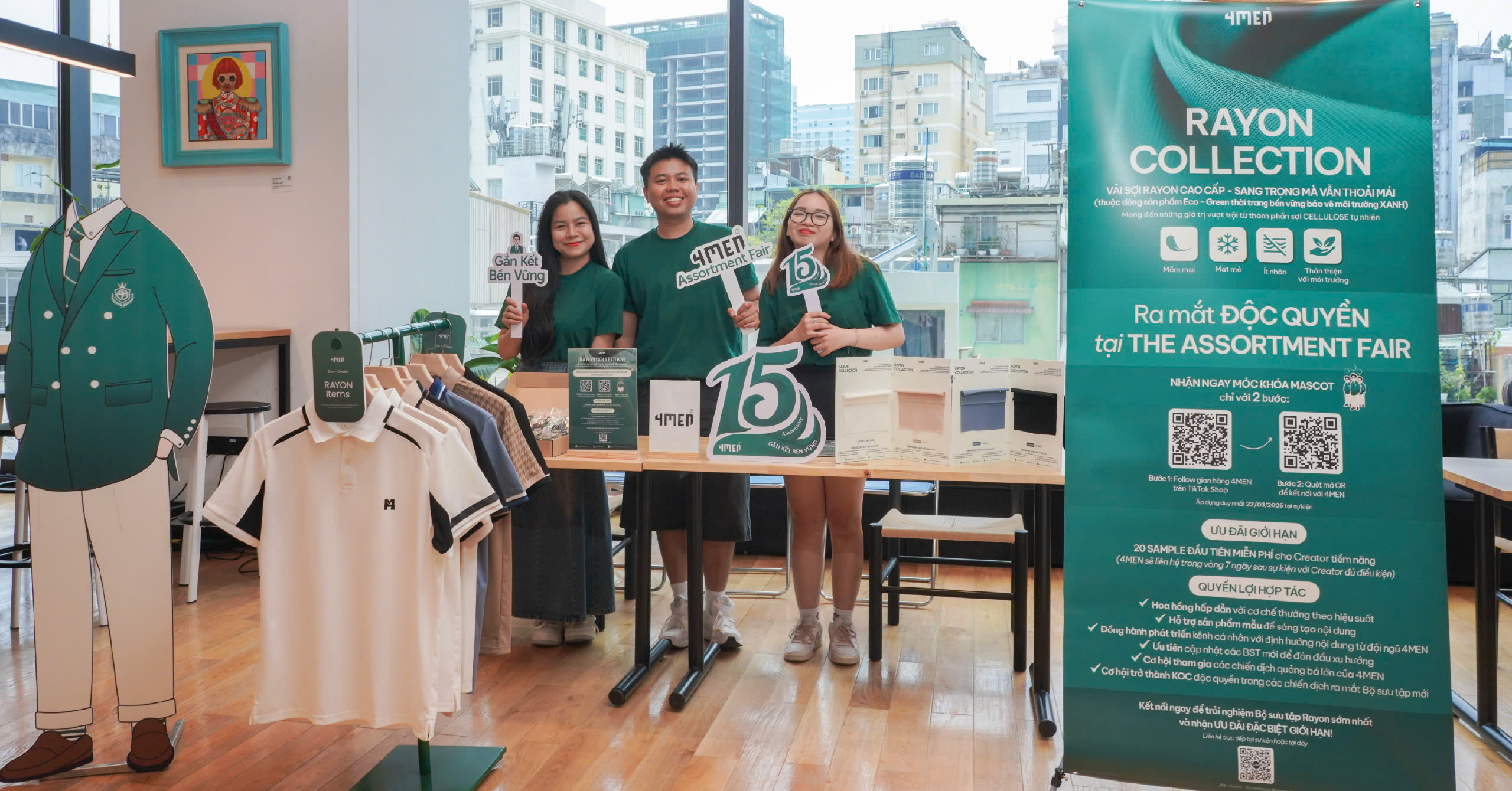 RAYON COLLECTION – BỘ SƯU TẬP THỜI TRANG NAM BỀN VỮNG NỔI BẬT TẠI TIKTOK ASSORTMENT FAIR 2025