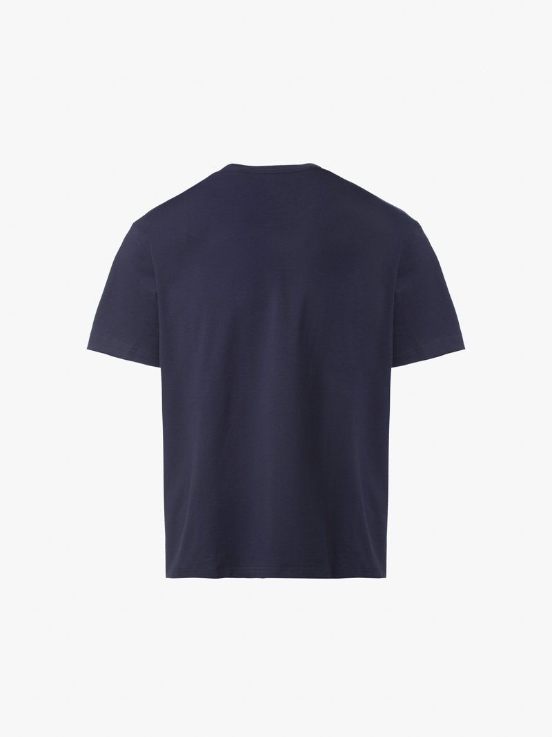 Áo Thun In Chữ Just Be Cool Form Regular AT169 Màu Xanh Đen