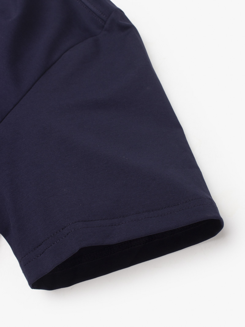 Áo Thun In Chữ Just Be Cool Form Regular AT169 Màu Xanh Đen