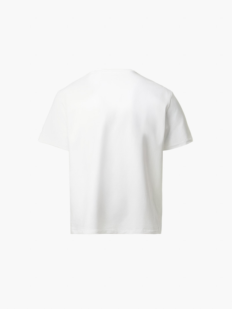 Áo Thun In Chữ Wave To The Beach Form Relax AT174 Màu Trắng