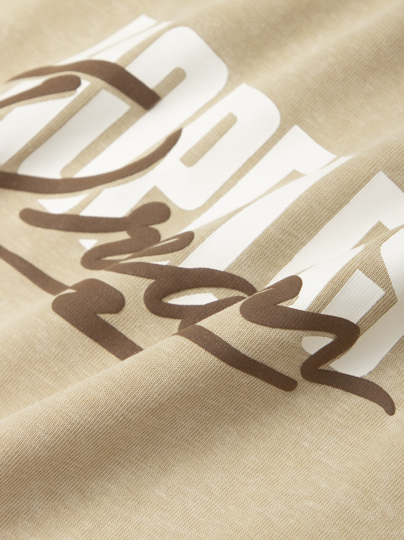 Áo Thun Wash Loang In Chữ Hopeless Dream Form Regular AT172 Màu Be