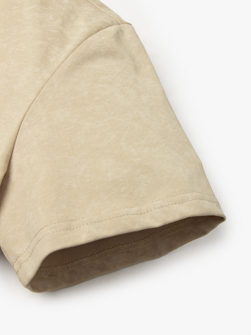 Áo Thun Wash Loang In Chữ Hopeless Dream Form Regular AT172 Màu Be