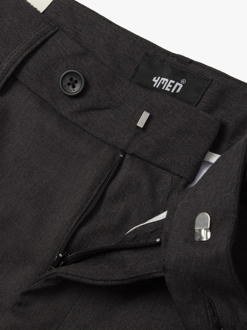 Quần Short Linen Trơn Form Straight QS068 Màu Đen