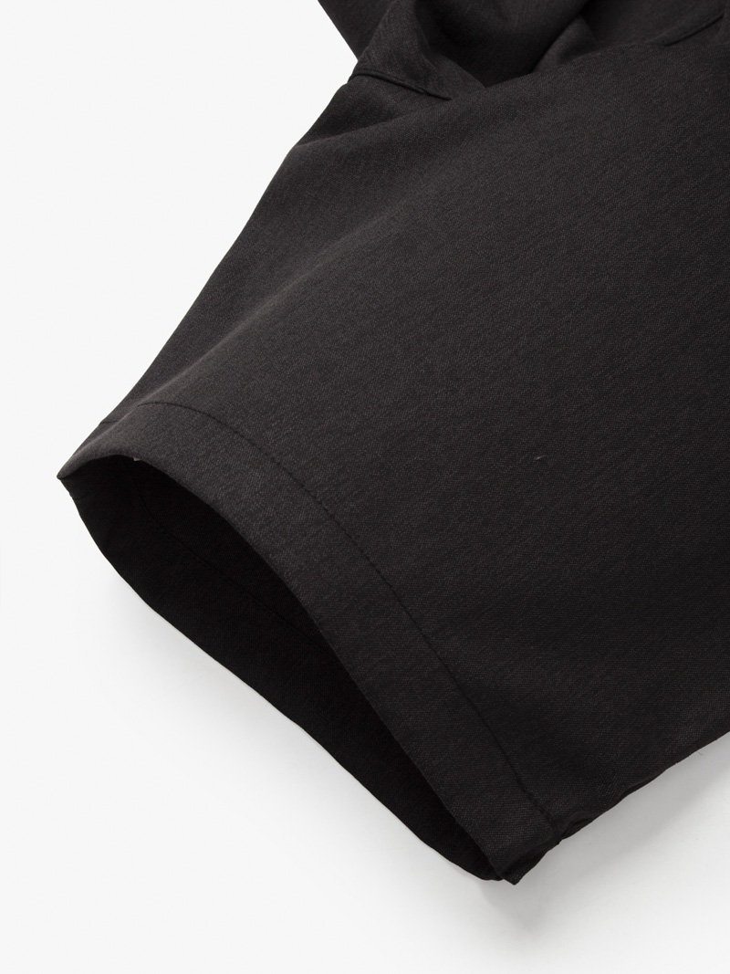 Quần Short Linen Trơn Form Straight QS068 Màu Đen