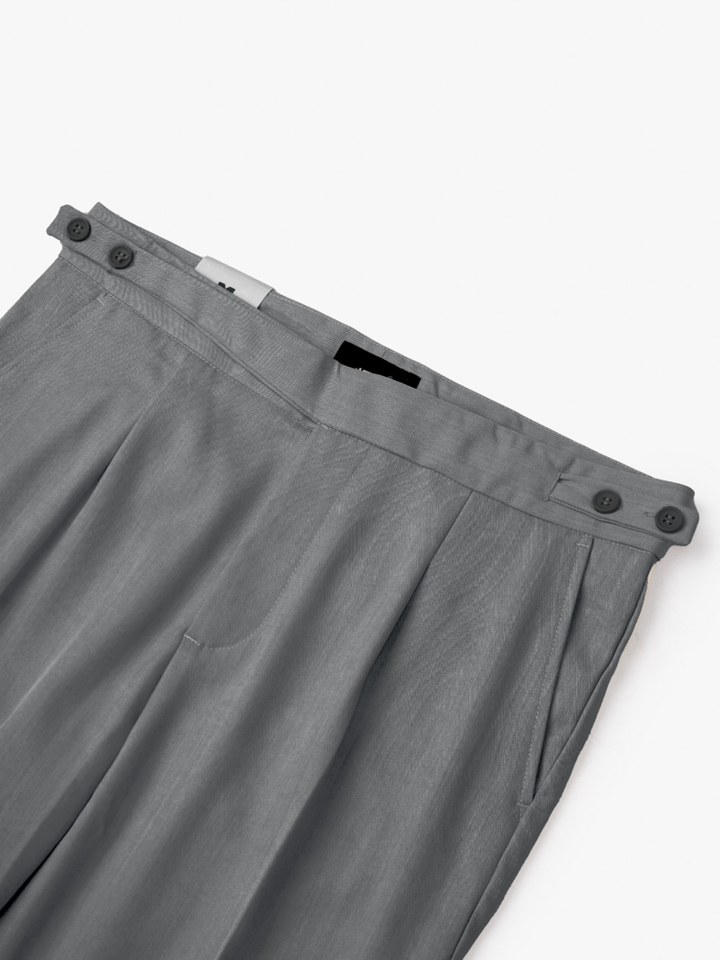 Quần Tây Sidetab Hai Bên Slimfit Trơn QT067 Màu Xám