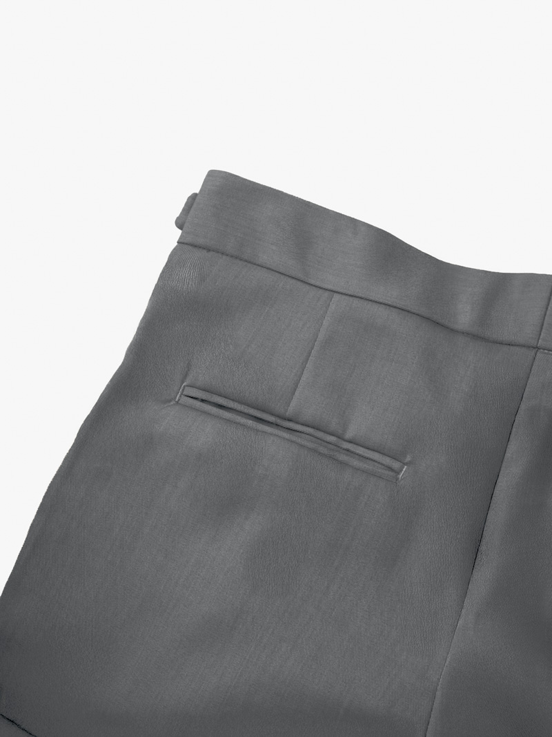 Quần Tây Sidetab Hai Bên Slimfit Trơn QT067 Màu Xám