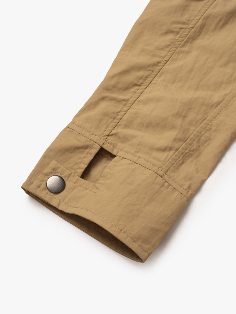 Áo Khoác Dù Chống Nắng UV-PROX 1 Lớp Trơn Form Regular AK072 Màu Be Đậm