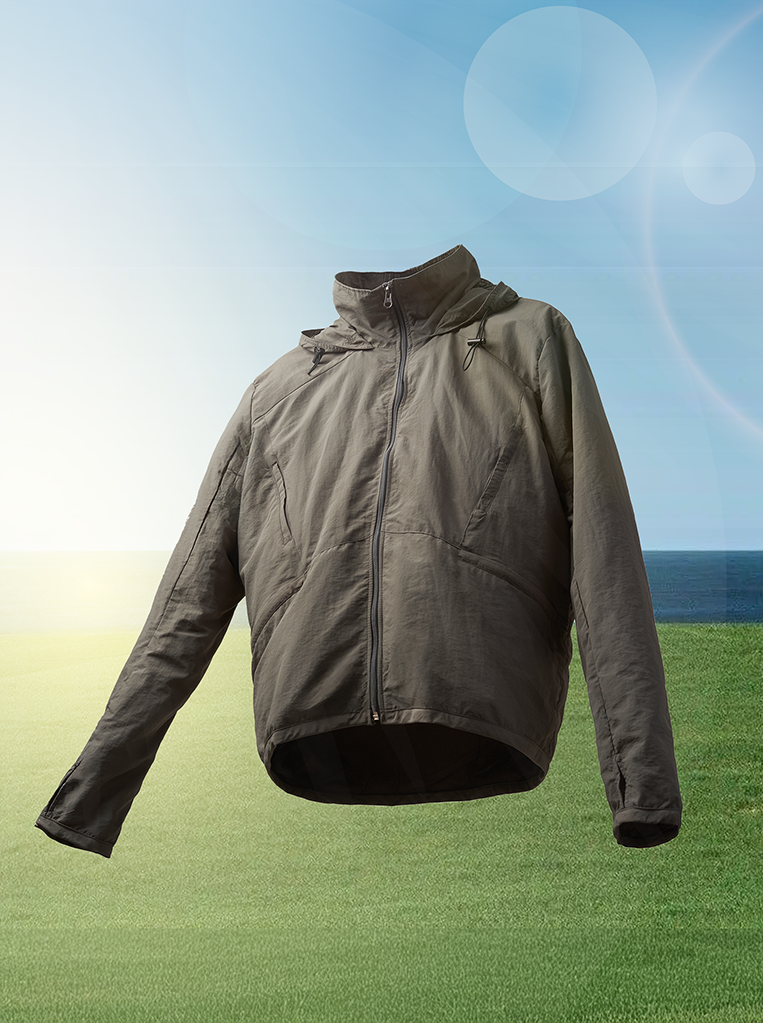 Áo Khoác Dù Chống Nắng UV-PROX Trơn Form Regular AK074 Màu Rêu