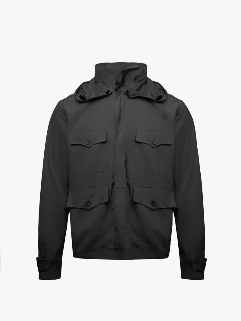 Áo Khoác Dù Chống Nắng UV-PROX Túi Hộp Form Regular AK073 Màu Đen