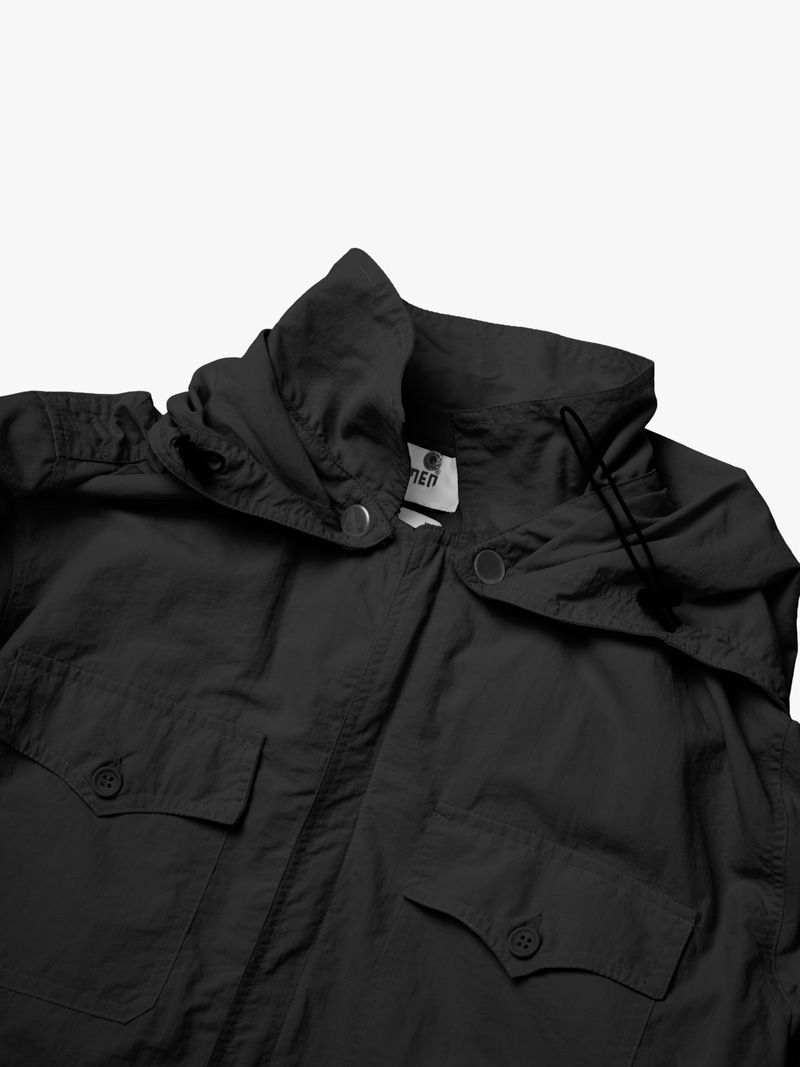 Áo Khoác Dù Chống Nắng UV-PROX Túi Hộp Form Regular AK073 Màu Đen