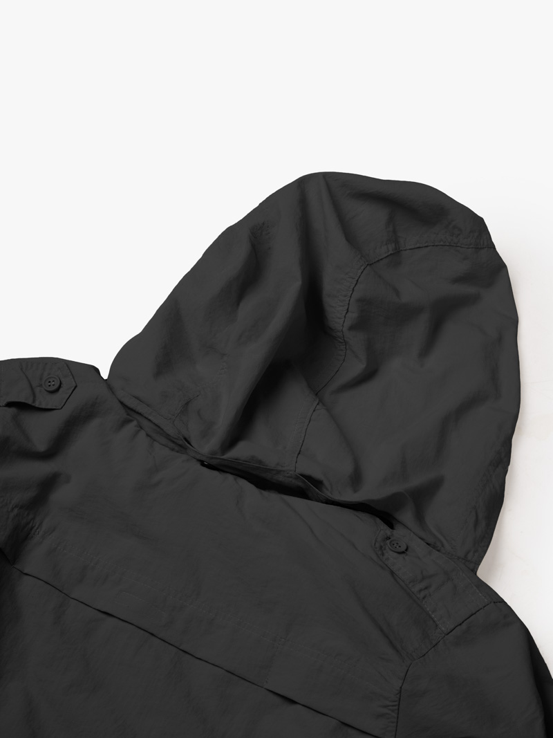 Áo Khoác Dù Chống Nắng UV-PROX Túi Hộp Form Regular AK073 Màu Đen