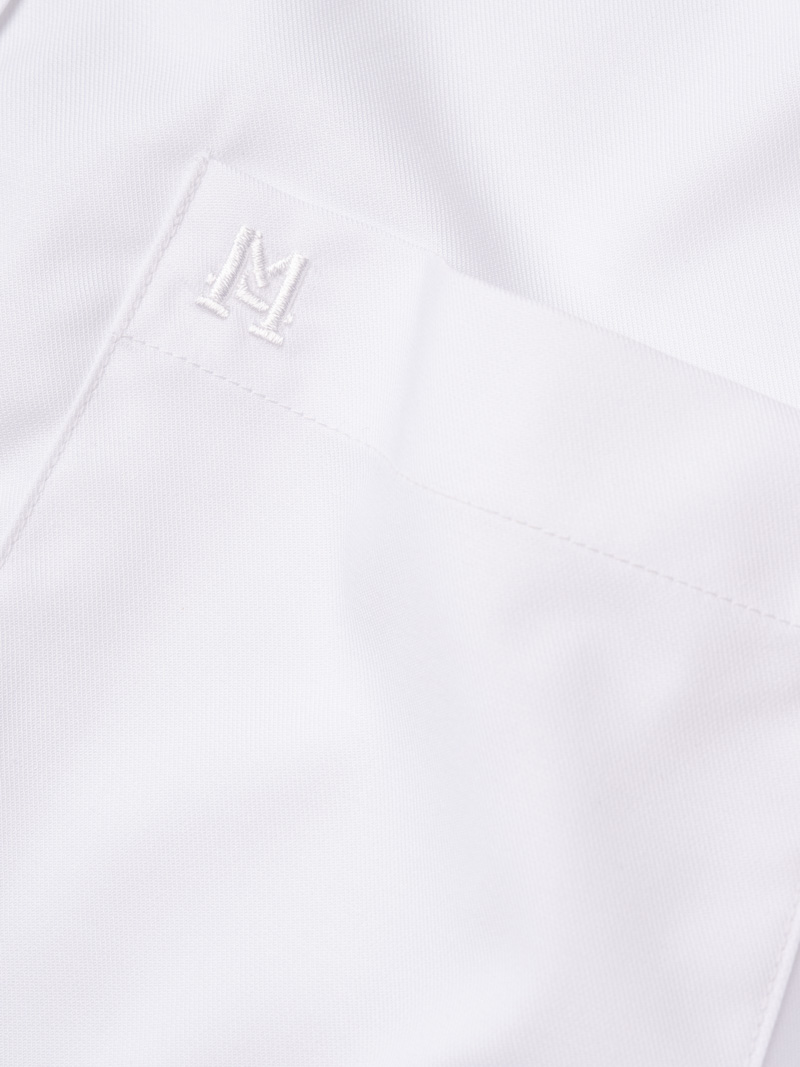 Áo Sơ Mi Tay Dài Vải Modal Thêu Chữ M Form Regular SM189