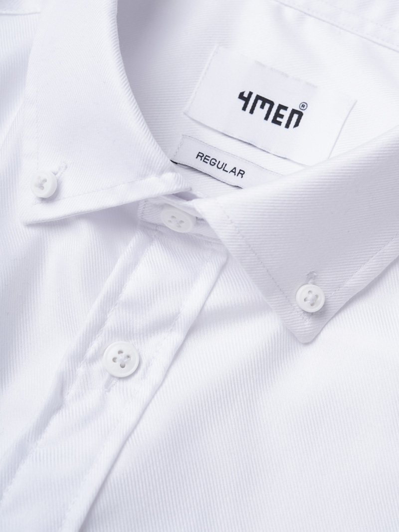 Áo Sơ Mi Tay Ngắn Sớ Chéo Trơn Form Regular SM178