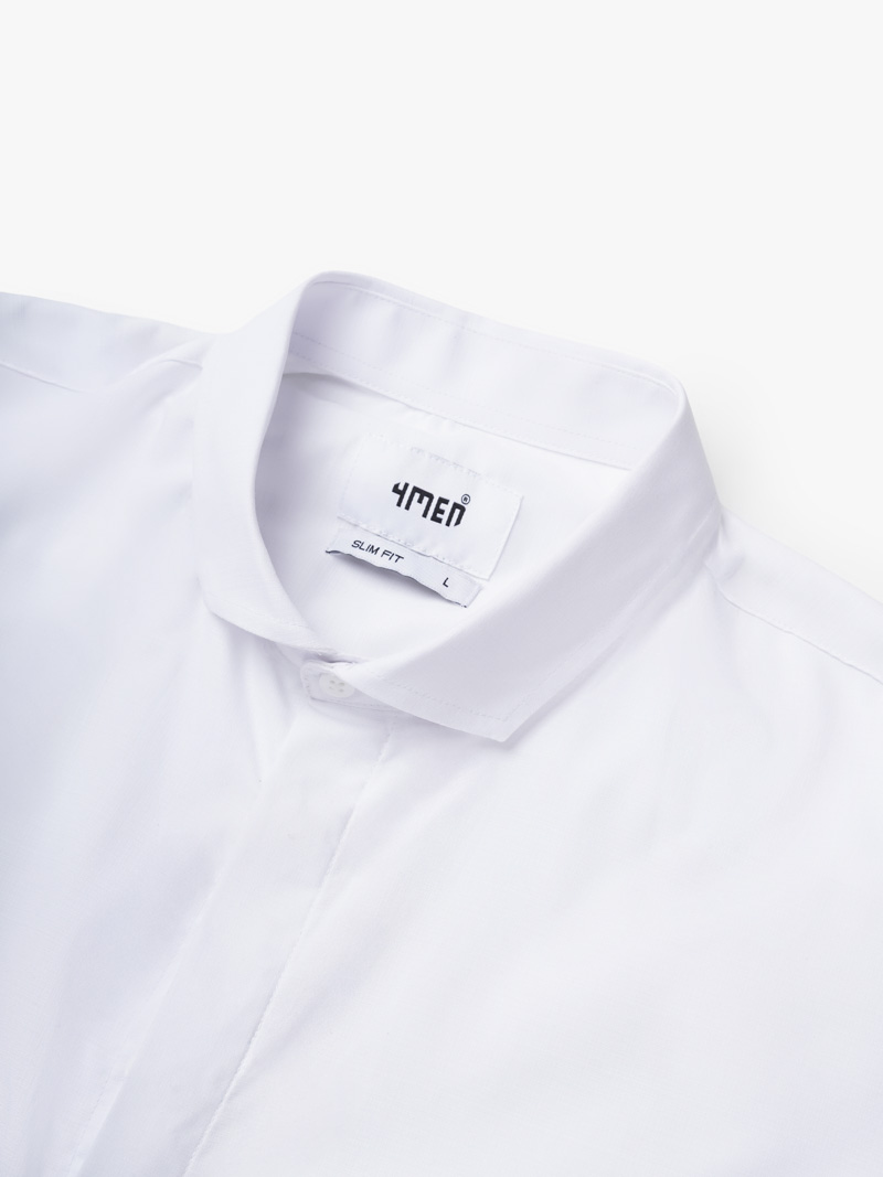 Áo Sơ Mi Tay Dài Vải Bamboo Thêu Chữ Liberty M Form Slimfit SM188