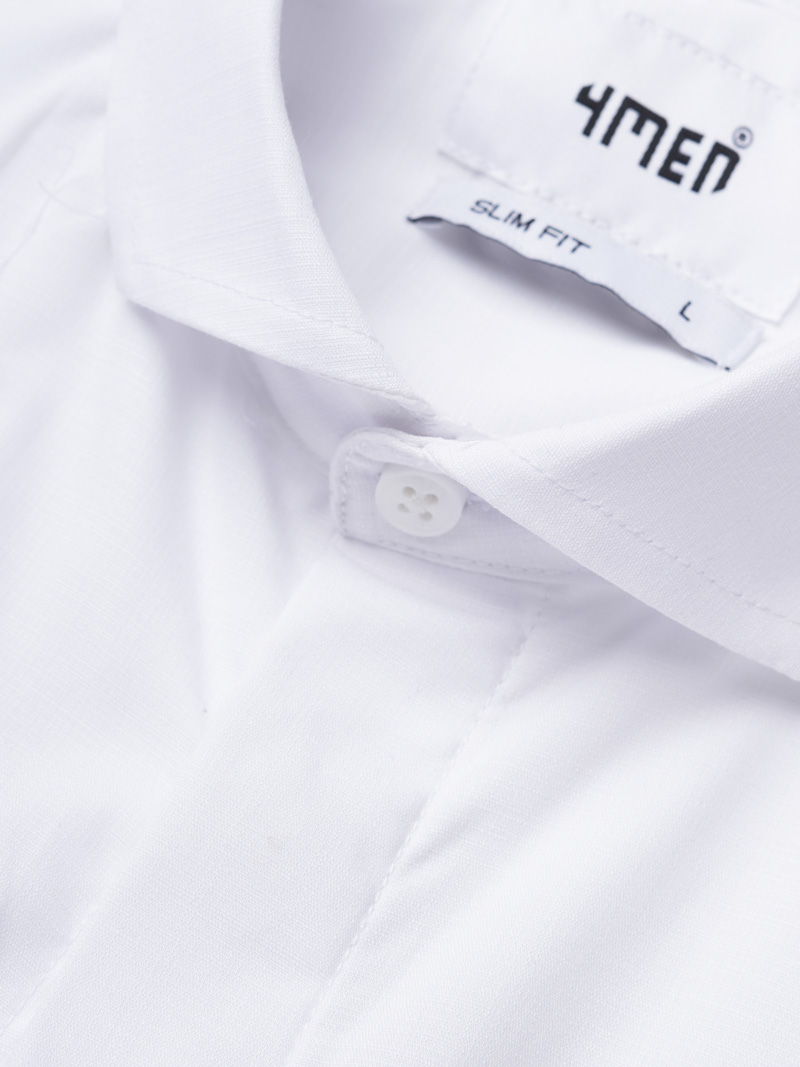 Áo Sơ Mi Tay Dài Vải Bamboo Thêu Chữ Liberty M Form Slimfit SM188