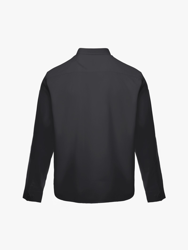 Áo Sơ Mi Trơn Tay Dài SM088 Màu Đen