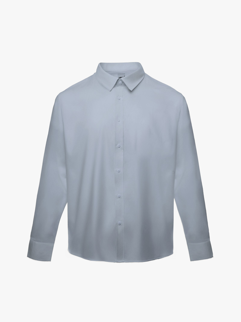 Áo Sơ Mi Trơn Tay Dài SM088 Màu Xám