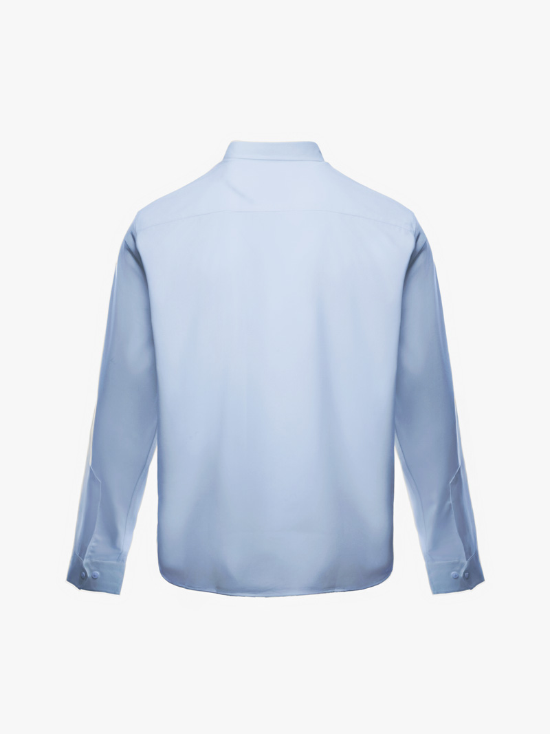 Áo Sơ Mi Trơn Tay Dài SM088 Màu Xanh Biển